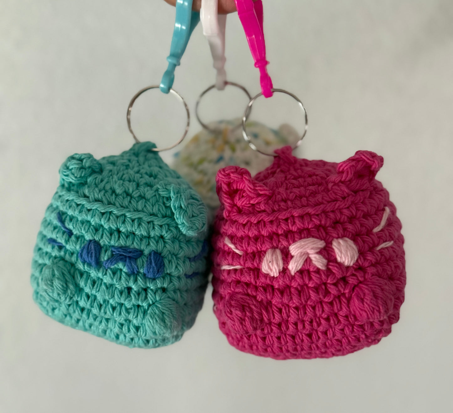Crochet Cat Bag Charms
